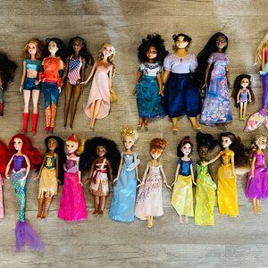 LOT of 26 Misc Dolls | Barbies | Disney Princesses | Spirit | Mermaids